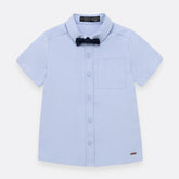 Camisa Con Corbatin Azul